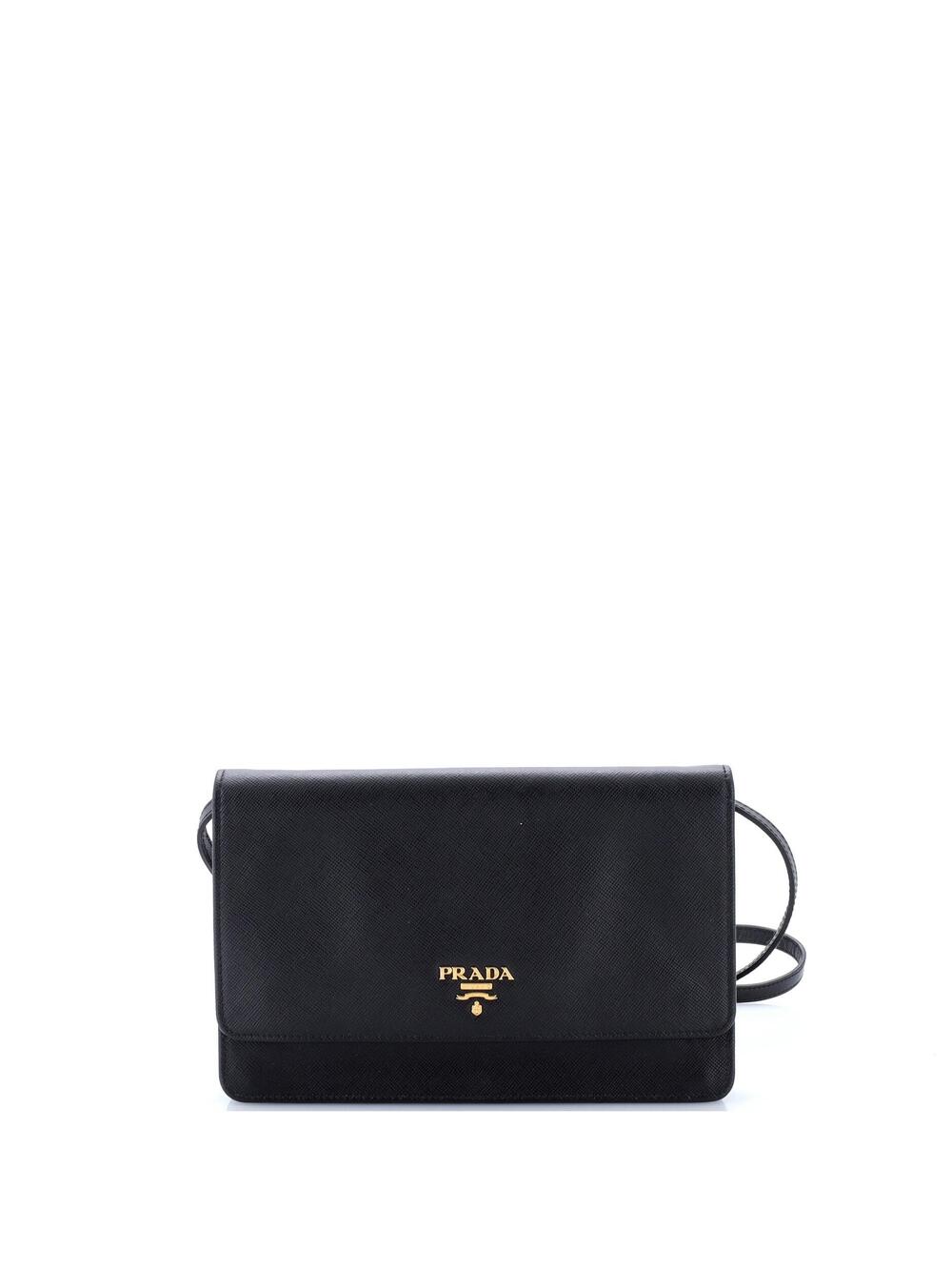 Prada Wallet On Strap Saffiano Leather #365064P81B